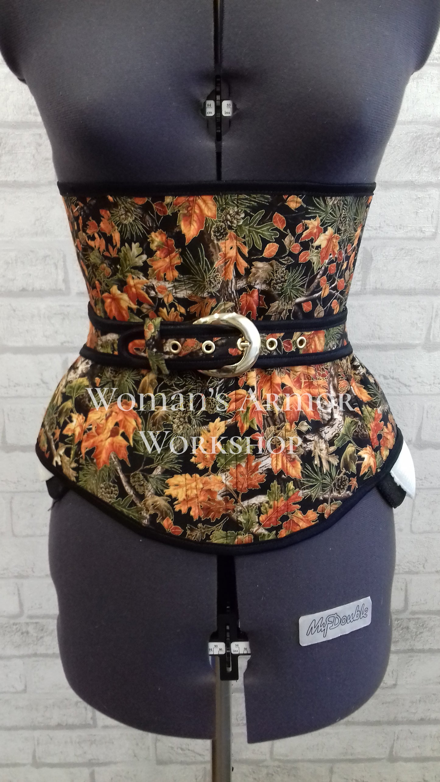 Cross-belted corset