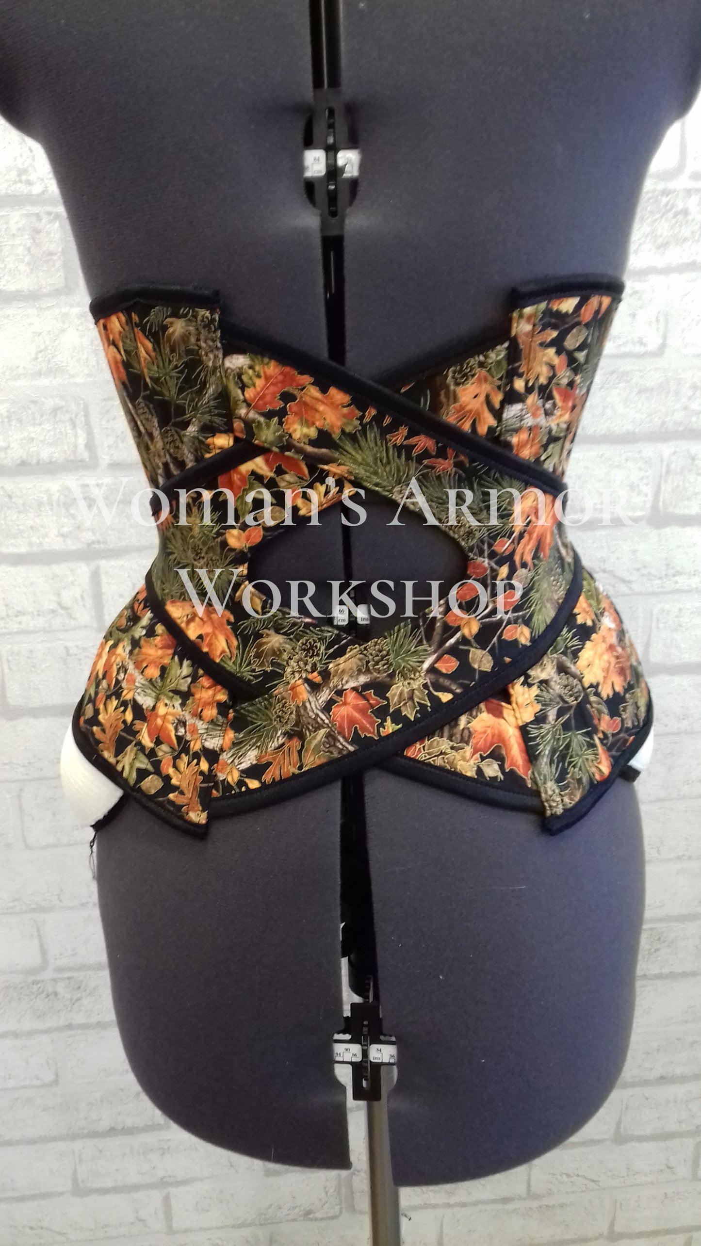 Cross-belted corset