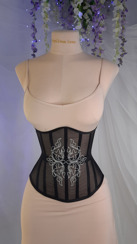 Underbust mesh corset